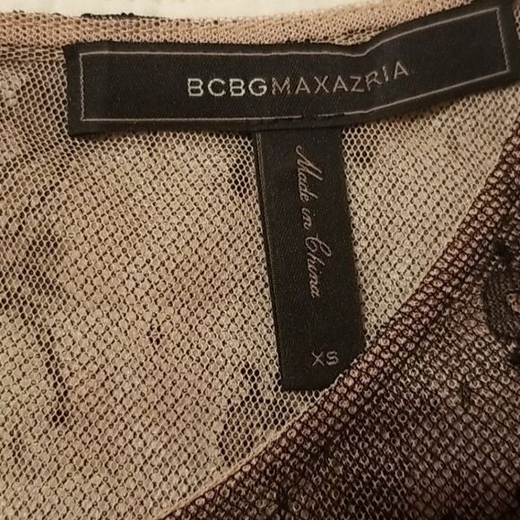 BCBGMaxAzria Women's Black Lacy Rosy Evening Dress XS - Picture 11 of 13